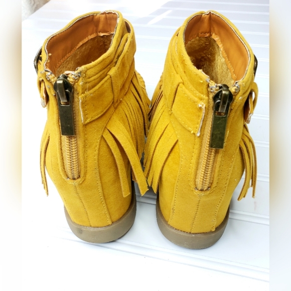 Bamboo Tobery Mustard Yellow SZ 8.5 - Picture 4 of 4